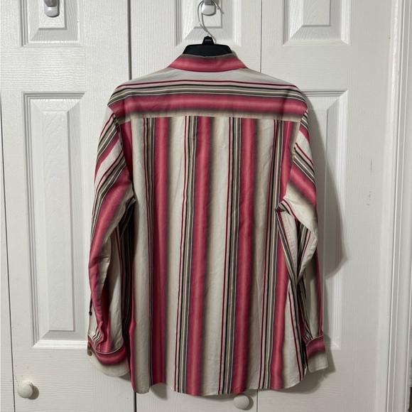 Tommy Bahama Men’s Cotton/Silk Flip Cuff Long Sleeve Button Down Shirt Medium - Picture 3 of 12